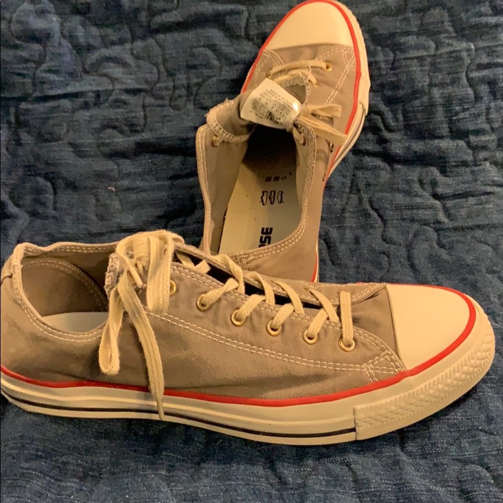 Grey converse shoes